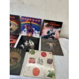 Selection of heavy metal records includes Rainbow, eagles, thin lizzy, genesis etc