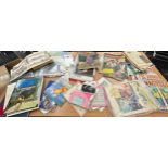 Large selection of vintage photos, newspapers, books etc