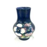 Small Moorcroft flower vase, height approximately 17cm