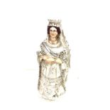Vintage Tall Queen of England Victoria statue measures approx 18 inches tall