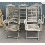 Set of five folding chairs Firman