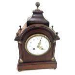 Victorian 2 keyhole pendulum mahogany mantel clock