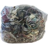 Large selection of costume jewellery approximate weight 12680kg