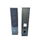 Pair of floor standing Auna speakers, untested