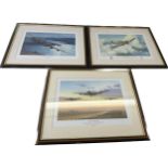 Selection of framed aircraft prints includes Tonoght we make History by Keith absonal, Gibbson of