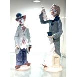 Lladro "Circus Sam" 5472 Clown with violin , Cascade clown figure