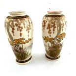 Pair of Japanese satsuma vases