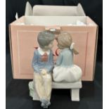 Nao Figurine by Lladro First love couple #1136, in original box, in good overall condition