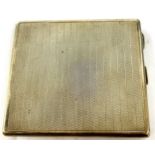 Vintage silver hallmarked cigarette case, total weight 144.3g