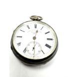 antique silver fusee pocket watch makers w.c mann gloucester the watch is ticking