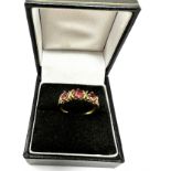 9ct gold pink tourmaline ring