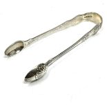 Georgian silver sugar tongs