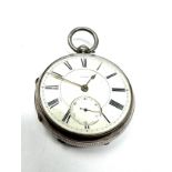 antique silver fusee pocket watch makers harris bernstein manchester the watch is not ticking