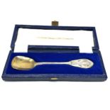 Boxed silver Queens jubilee spoon