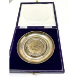 Boxed Queens silver jubilee bowl measures approx 10cm dia