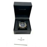 New boxed thomas earnshaw chronograph gents wristwatch the watch is ticking