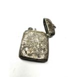 antique silver vesta case lighter