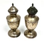 Pair of silver pepper pots