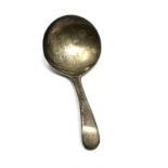 Antique Georgian silver tea caddy spoon