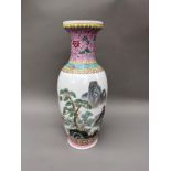 Chinese Republican vase with red seal mark height 30cm