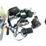 Selection of vintage and later cameras includes praktica mtl 3 camera, Praktcia camera etc