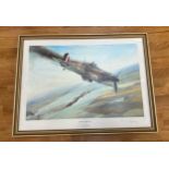 Signed framed Battle of Britain VC by Robert Taylor approximate measurements: 16.5 by 22 inches