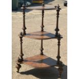 Antique Walnut corner unit overall height 35 inches