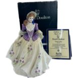 Boxed Royal Doulton sweet lilac collectors club HN 3972 signed figure