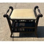 Antique piano stool