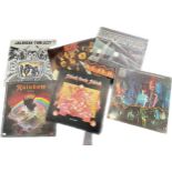 Selection of records includes Jail Break Thin Lizzy, ACDC Highway to Hell, Rainbow Rising, Sabbath