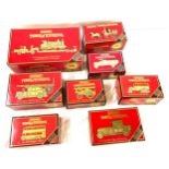 Boxed Matchbox models of Yesteryear 1929 Scammell 100T truck trailer GER loco YS-16,1936 Leyland Cub