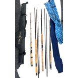 Selection 3 Diawa fishing rods, 1 Shakesphere