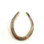 Silver hallmarked novelty horse shoe, total weight 22grams 5cm tall 4.5cm wide
