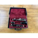 Vintage cased loosey and hawkes clarinet