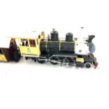 G Scale LGB loco 55 cooke no1551884 locomotive co and 3 coaches and accessories, in need of repair