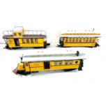 LGB G Scale 3 Rio Grande tram car set, wagon, 2 coaches