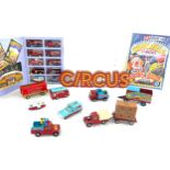 Selection of unboxed Corgi Chipperfields Circus models to include polar bears carriage, engine,