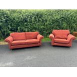 2 seater sofa and a matching chair