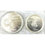 1973 Canadian 5 and 10 dollar silver coins