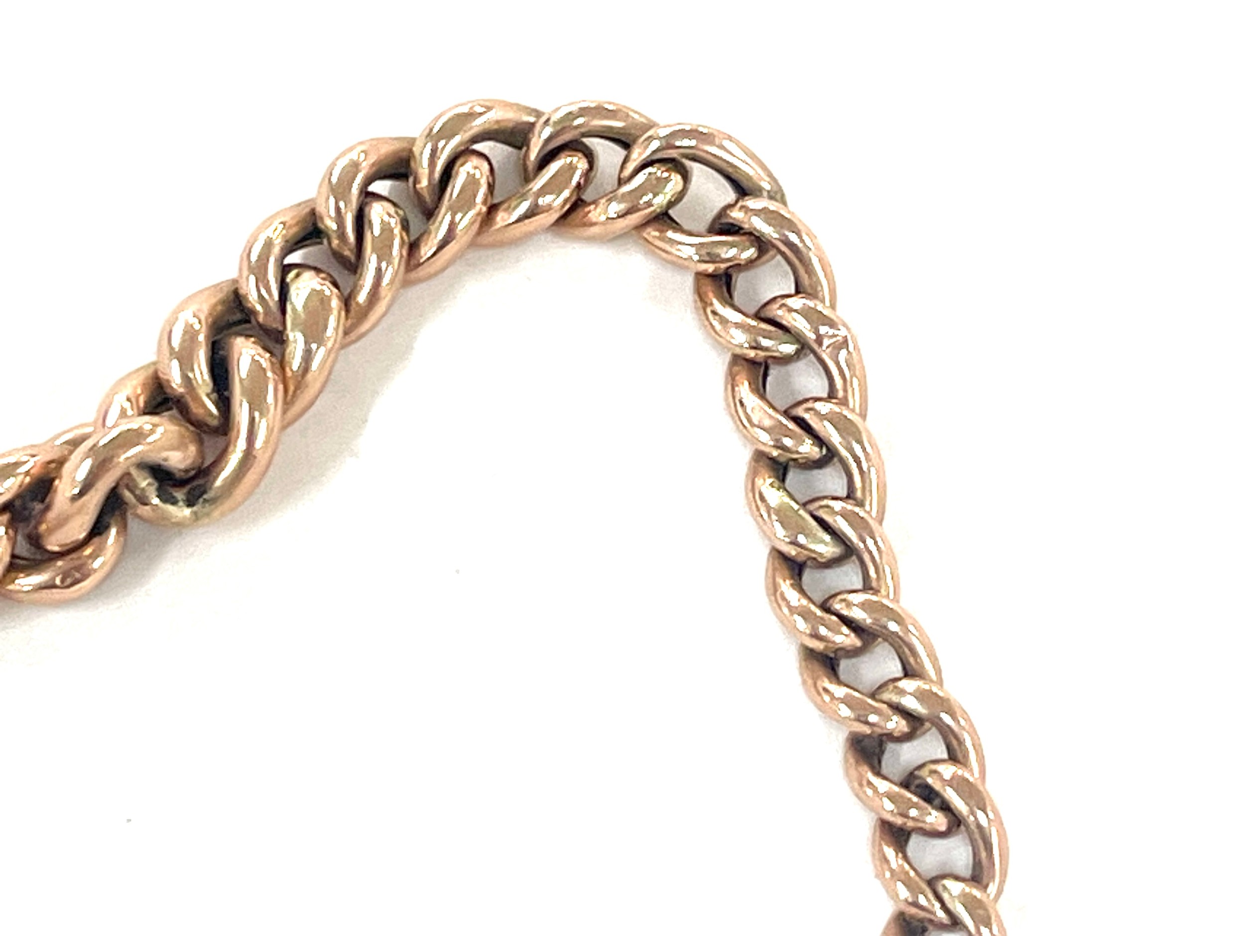 A gold chain with a heart shape locket 9 carat- weighs approx 9.6 grams - Bild 2 aus 4