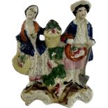 Victorian staffordshire flat back figure