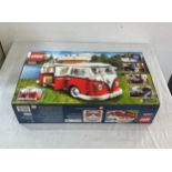 Brand new in the box lego Volkswagen T1 camper van 10220 1334 pieces.