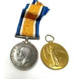 Casualty K.I.A WW1 Medal pair Kings royal rifle corp topte.j.hook k.r.rif.c