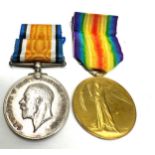 Casualty K.I.A WW1 Medal pair to coldstream guards pte.w.p wilkinson C.GDS