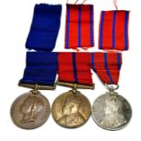 Victorian Metropolitan police trio medals includes 1902 coronation metropolitan police the silver