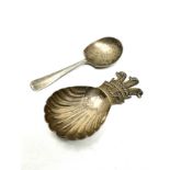 2 silver tea caddy spoons