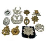 selection of military cap badges