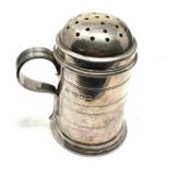 Antique silver nutmeg shaker London silver hallmarks