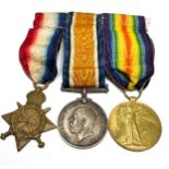 WW1 Trio medals to 1383 PTE A.B NETHERTON MIDDLESEX REG original ribbons