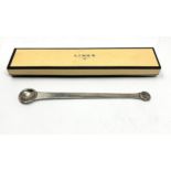 An unusual silver double ended spoon by Links of London boxed